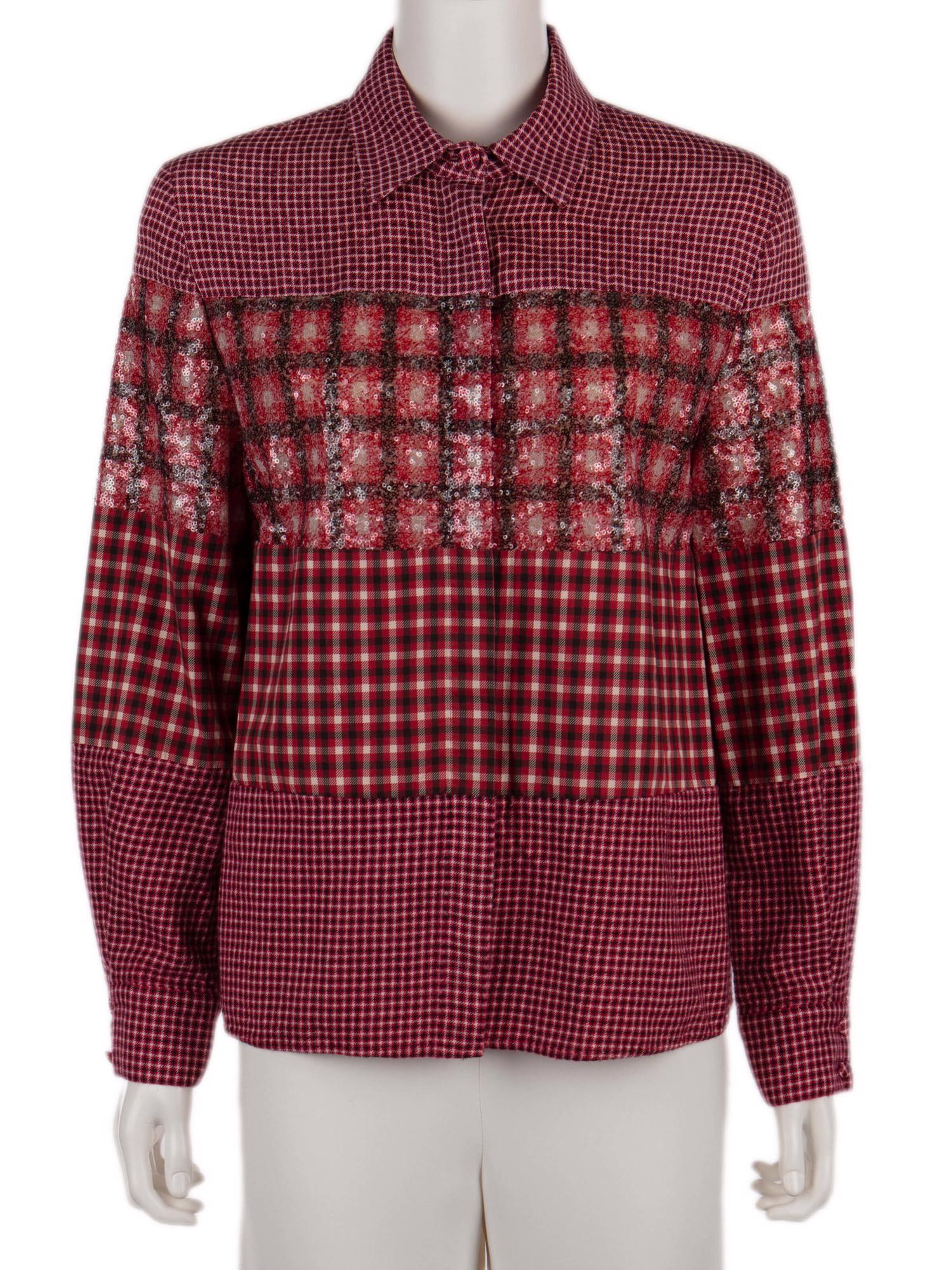 Bayan Kırmızı FENDI GÖMLEK