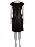 Bayan Siyah SAINT LAURENT DERİ ELBİSE