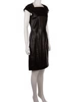 Bayan Siyah SAINT LAURENT DERİ ELBİSE