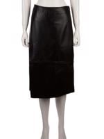 Bayan Siyah VINCE DERİ ETEK