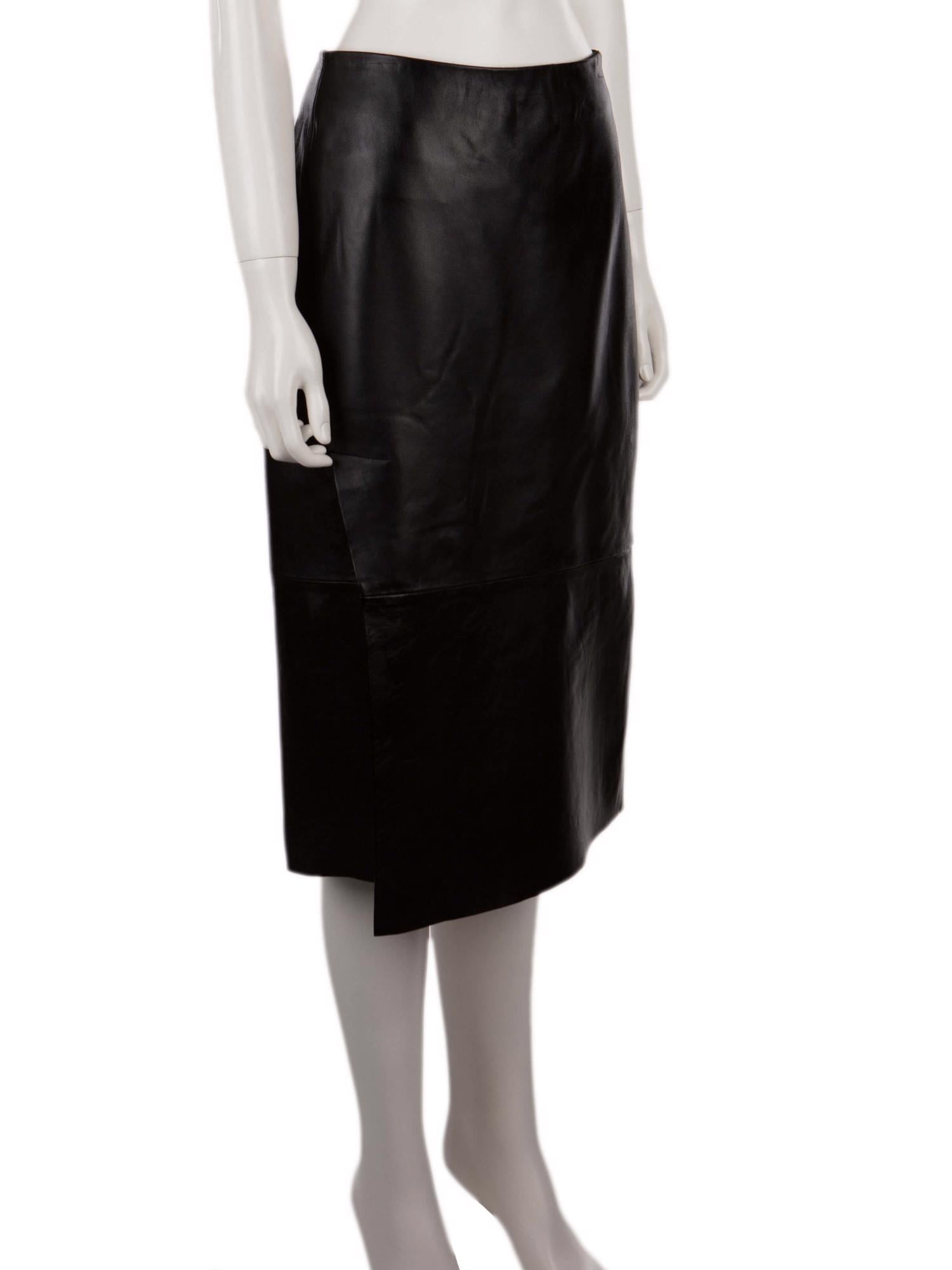 Bayan Siyah VINCE DERİ ETEK