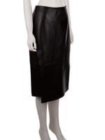 Bayan Siyah VINCE DERİ ETEK