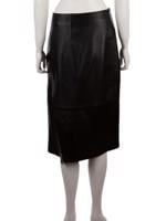 Bayan Siyah VINCE DERİ ETEK