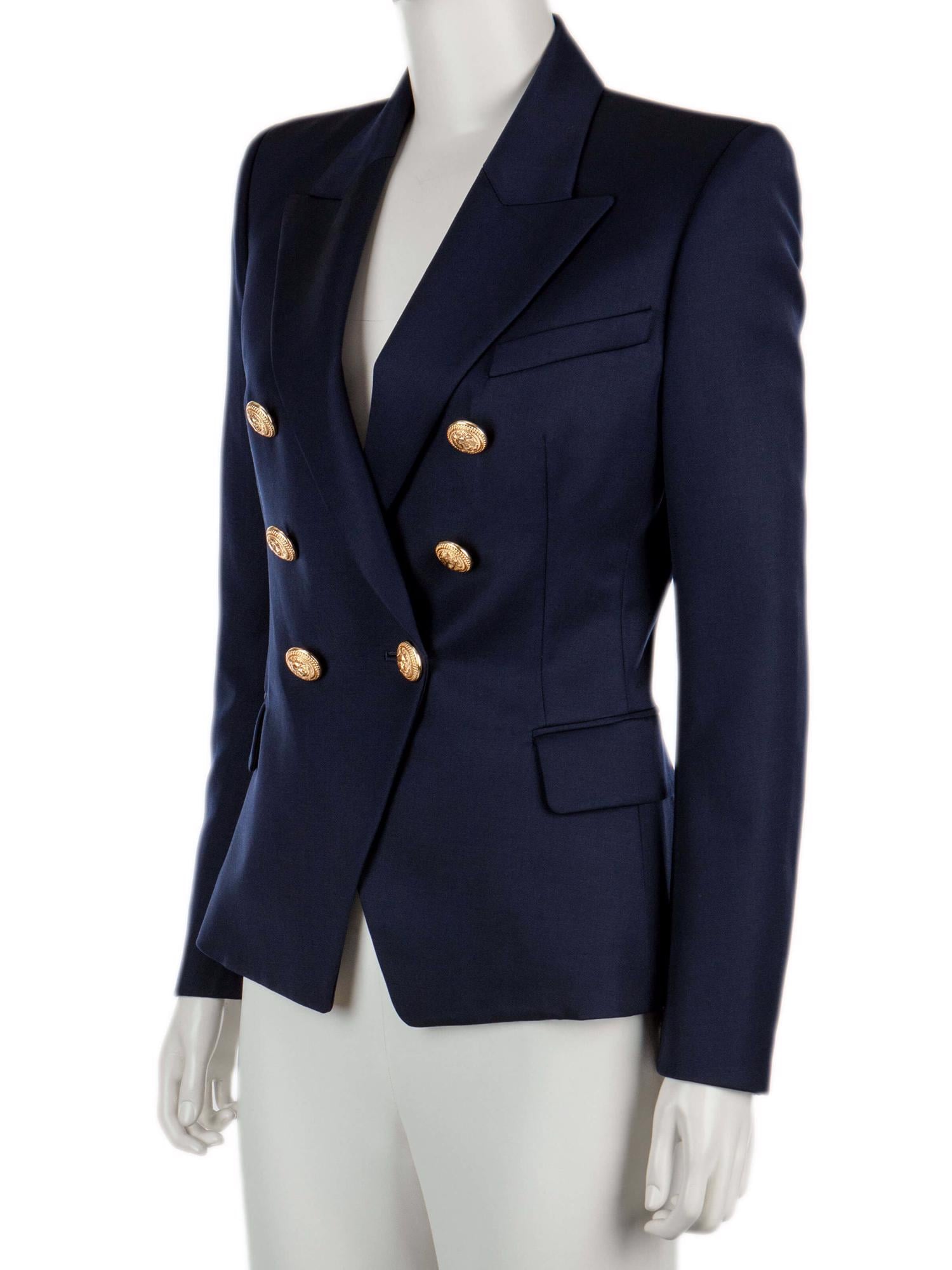 Bayan Lacivert BALMAIN CEKET