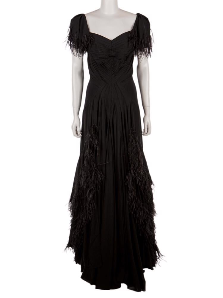 Bayan Siyah ZAC POSEN ELBİSE