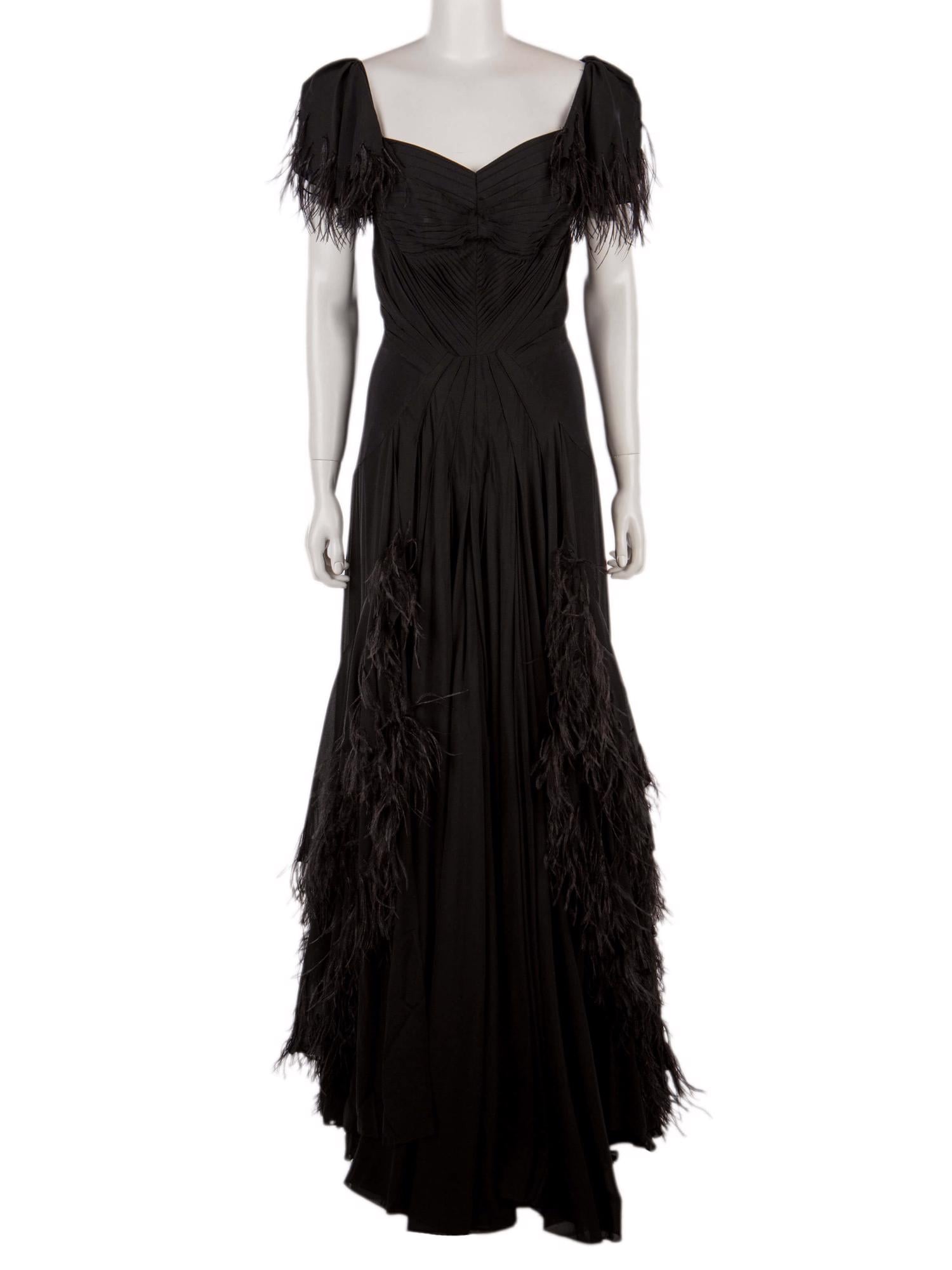 Bayan Siyah ZAC POSEN ELBİSE