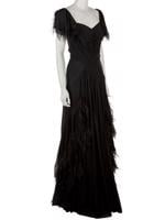 Bayan Siyah ZAC POSEN ELBİSE