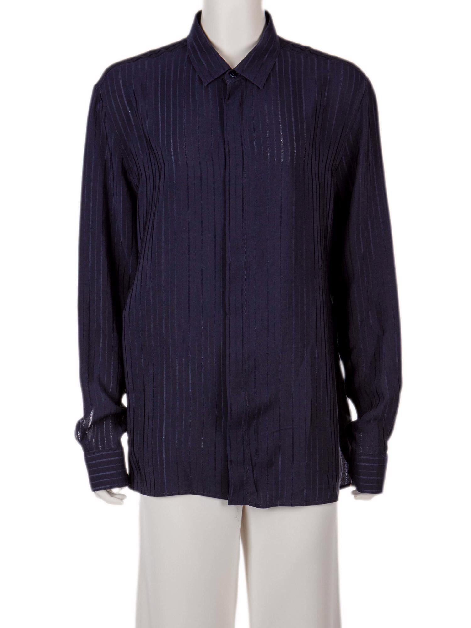 Bayan Lacivert SAINT LAURENT GÖMLEK