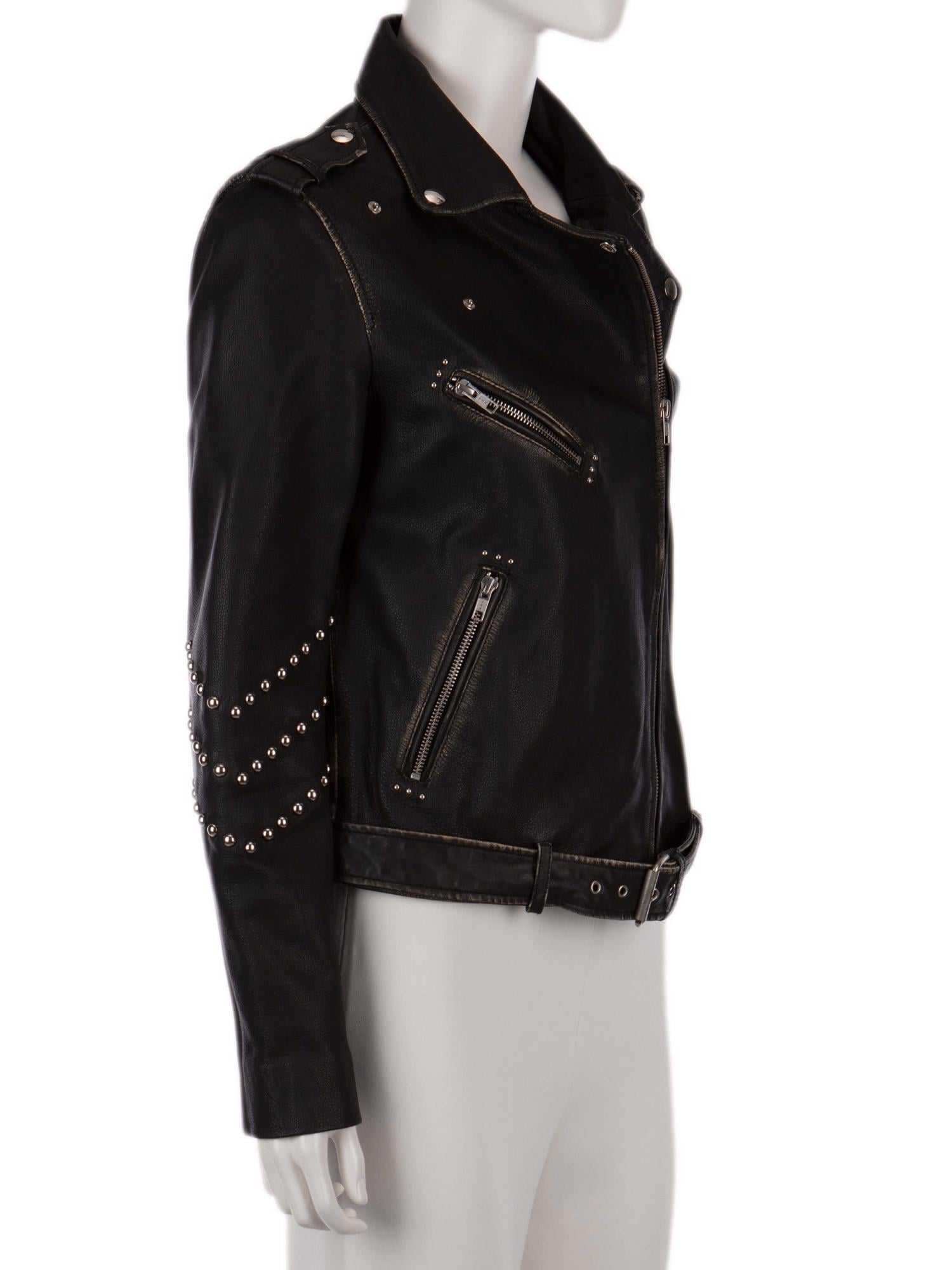 Bayan Siyah MAJE DERİ CEKET