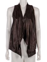 Bayan Siyah DIANE VON FURSTENBERG DERİ YELEK