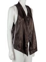 Bayan Siyah DIANE VON FURSTENBERG DERİ YELEK