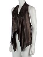 Bayan Siyah DIANE VON FURSTENBERG DERİ YELEK