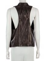 Bayan Siyah DIANE VON FURSTENBERG DERİ YELEK