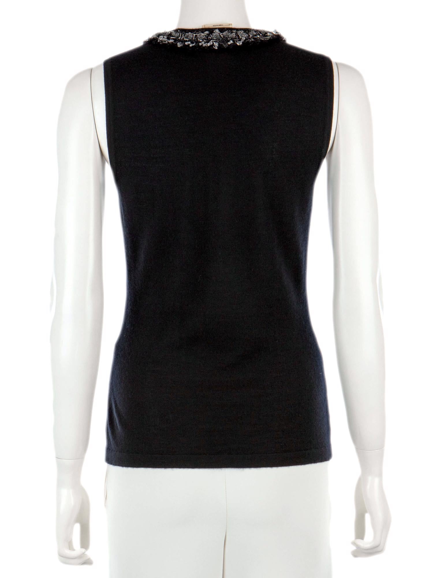 Bayan Siyah CHANEL BLUZ