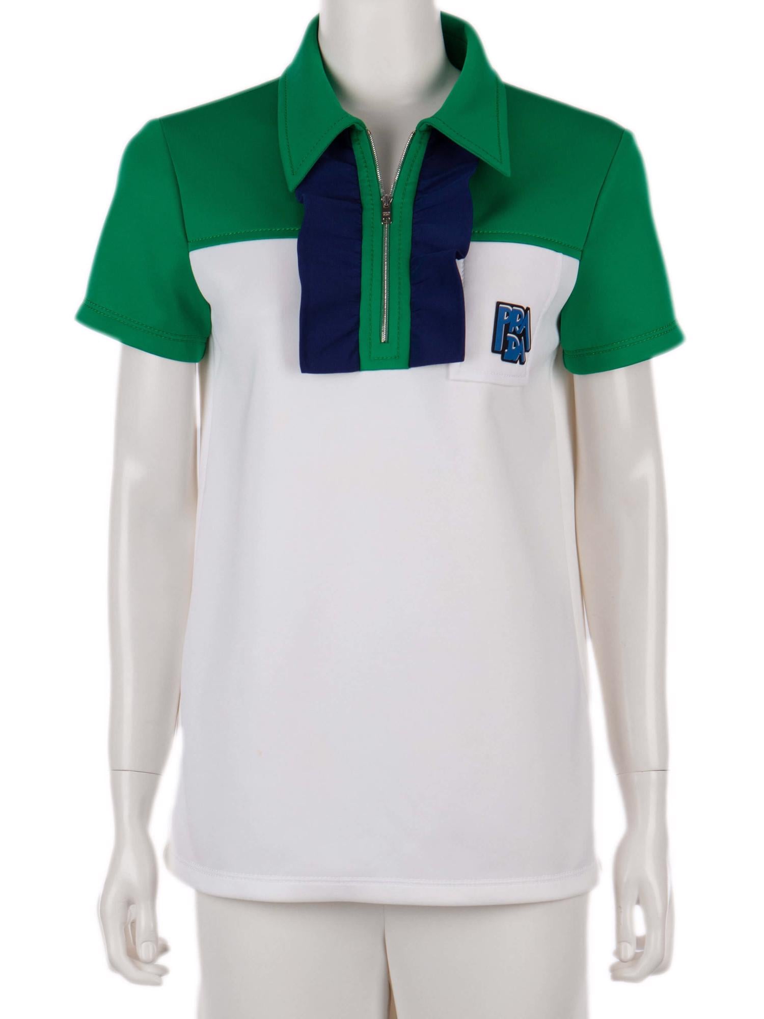 Bayan Beyaz PRADA BLUZ