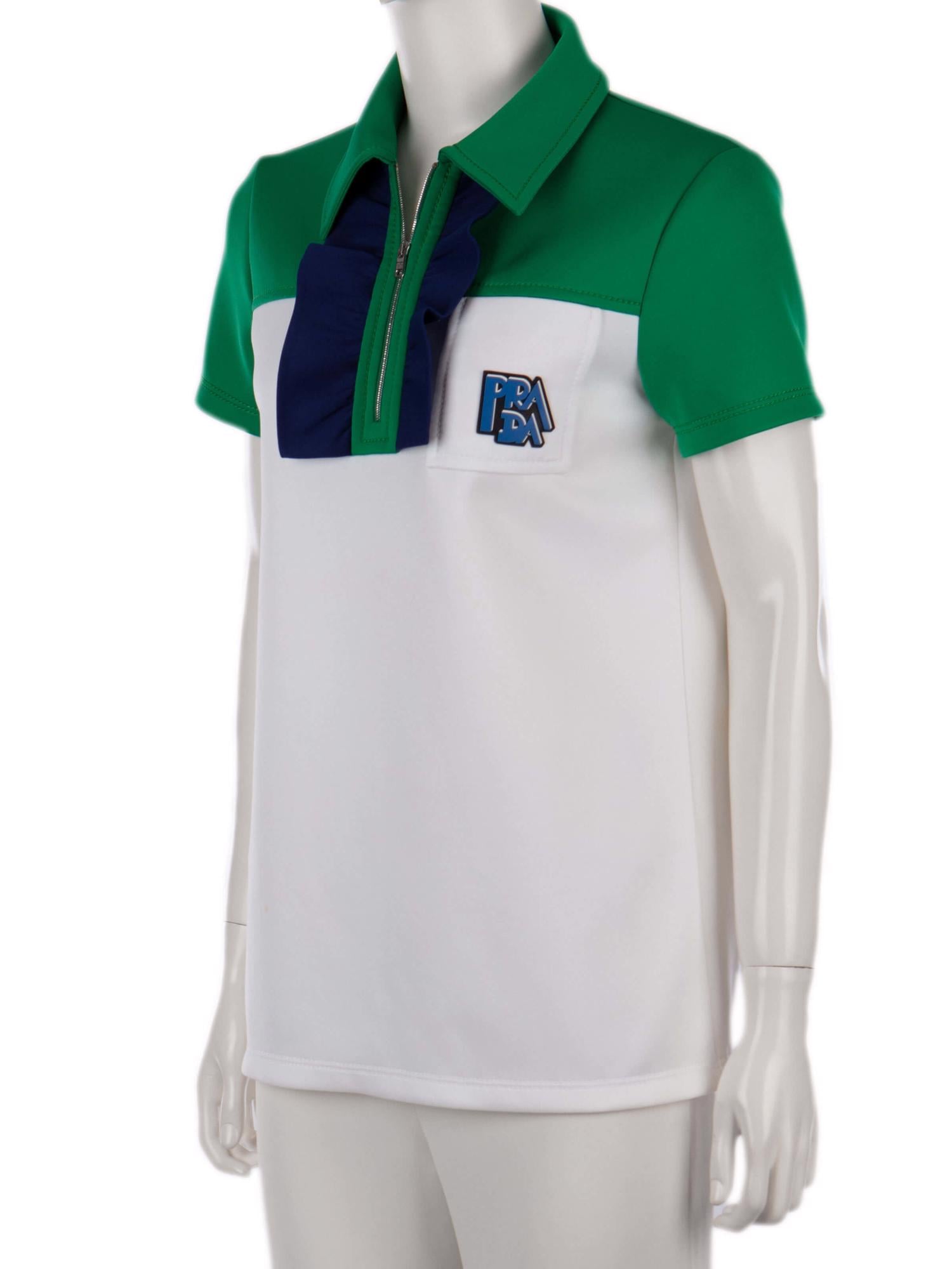 Bayan Beyaz PRADA BLUZ