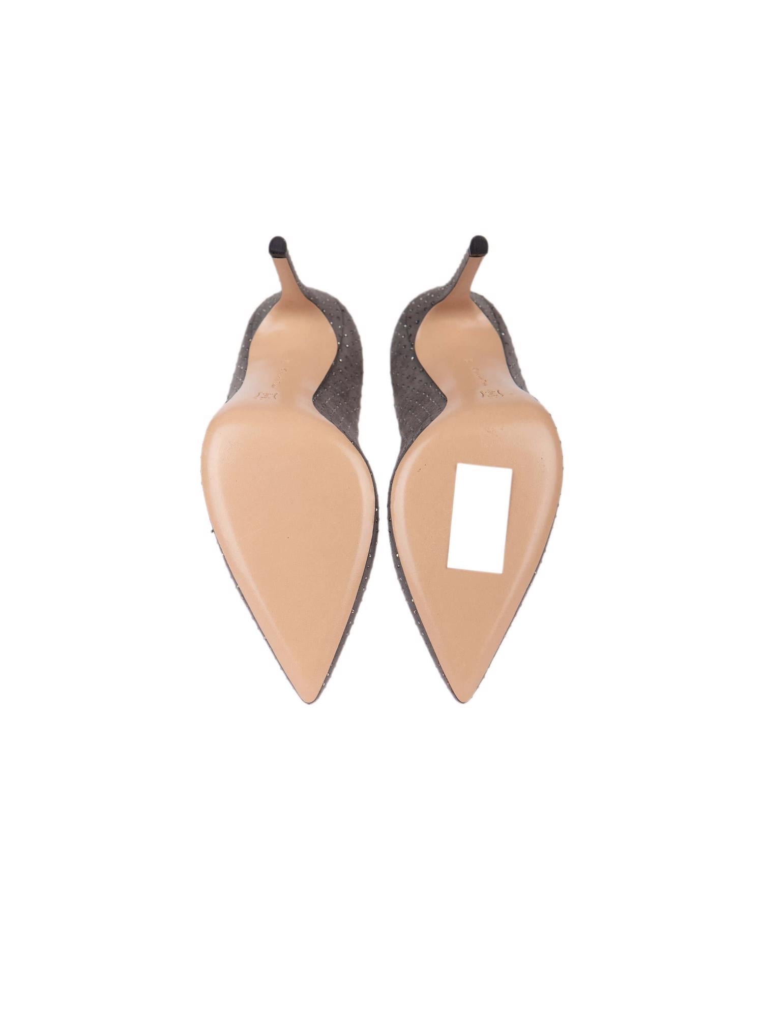 Bayan Gri GIANVITO ROSSI AYAKKABI