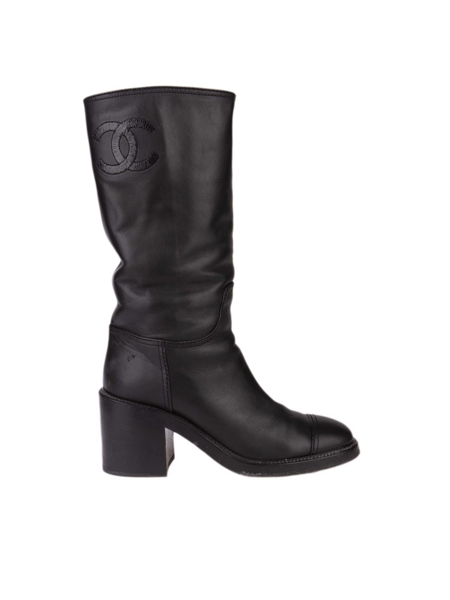 Bayan Siyah CHANEL ÇİZME