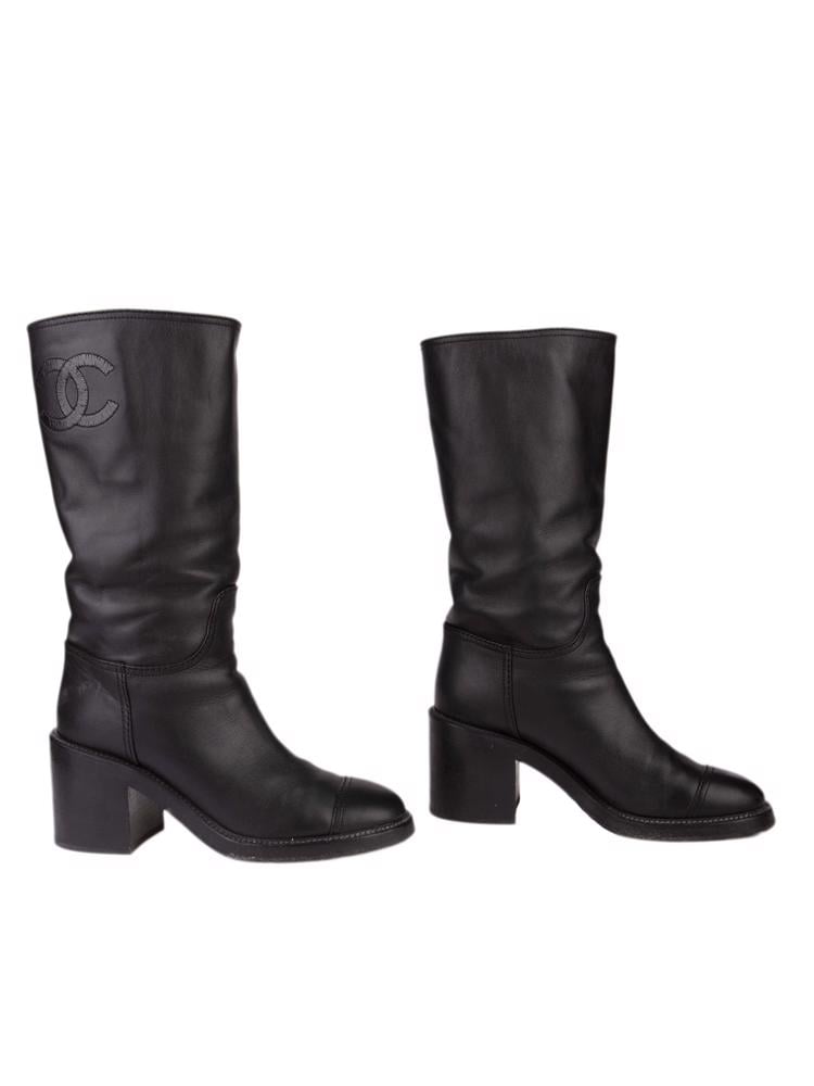 Bayan Siyah CHANEL ÇİZME