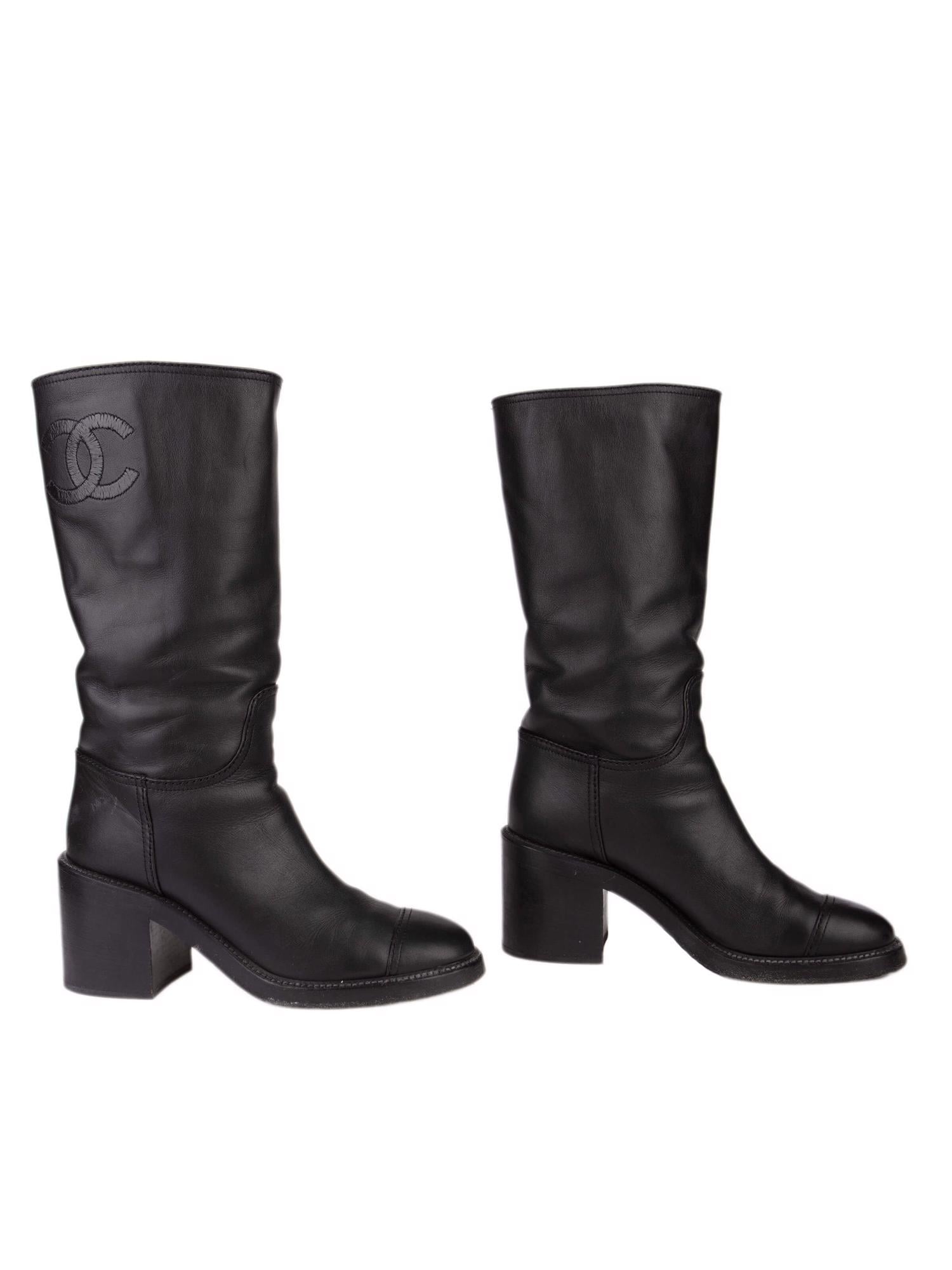 Bayan Siyah CHANEL ÇİZME