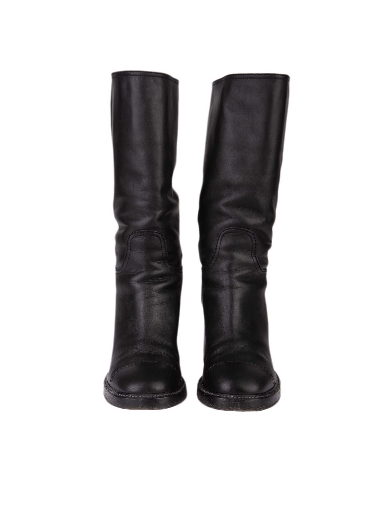 Bayan Siyah CHANEL ÇİZME