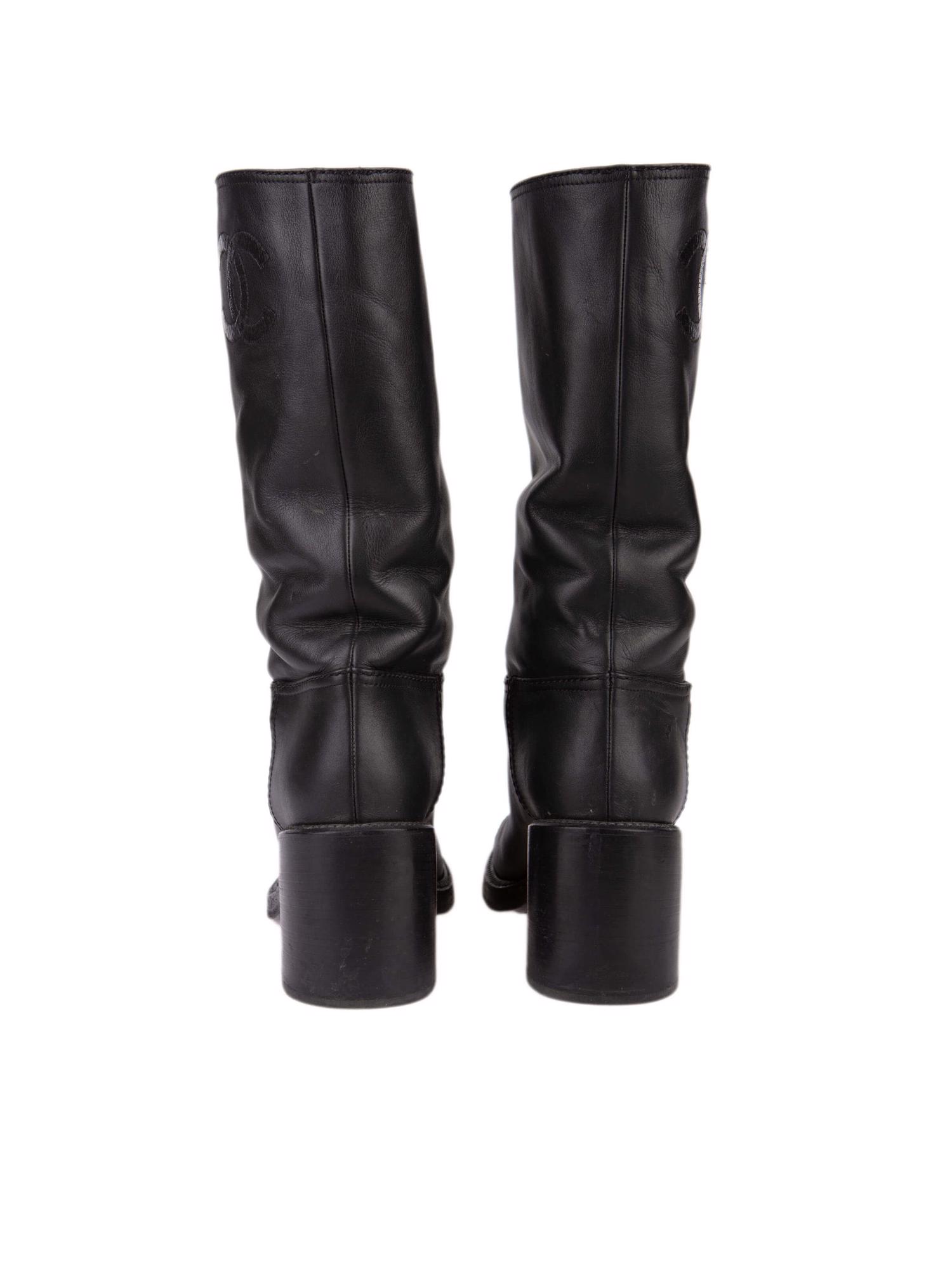 Bayan Siyah CHANEL ÇİZME