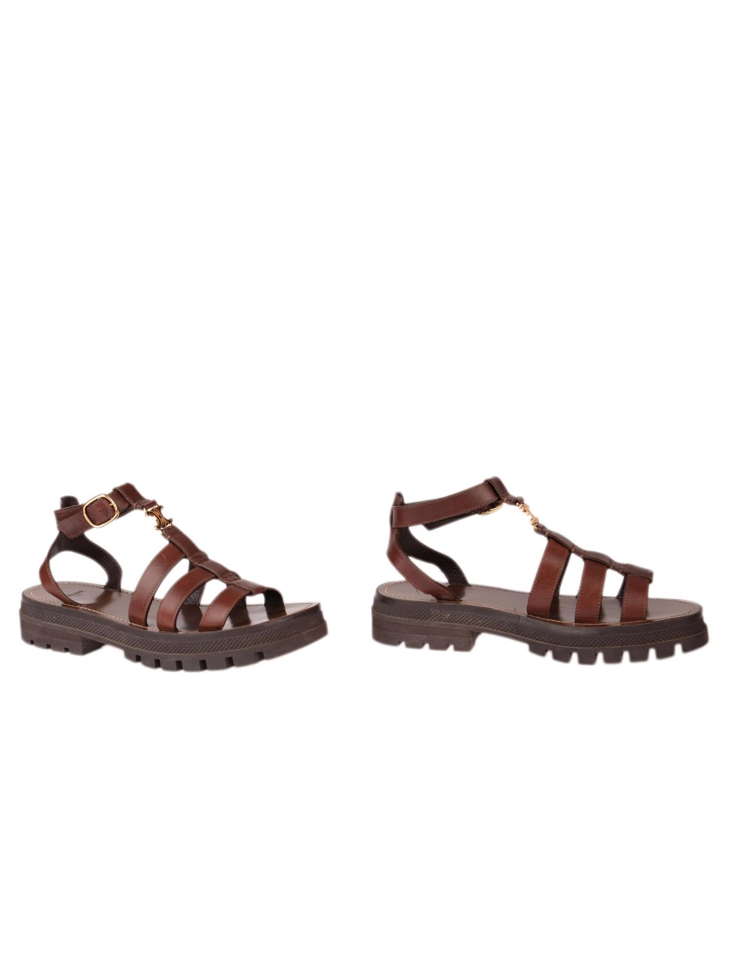 Bayan Kahve CELINE SANDALET