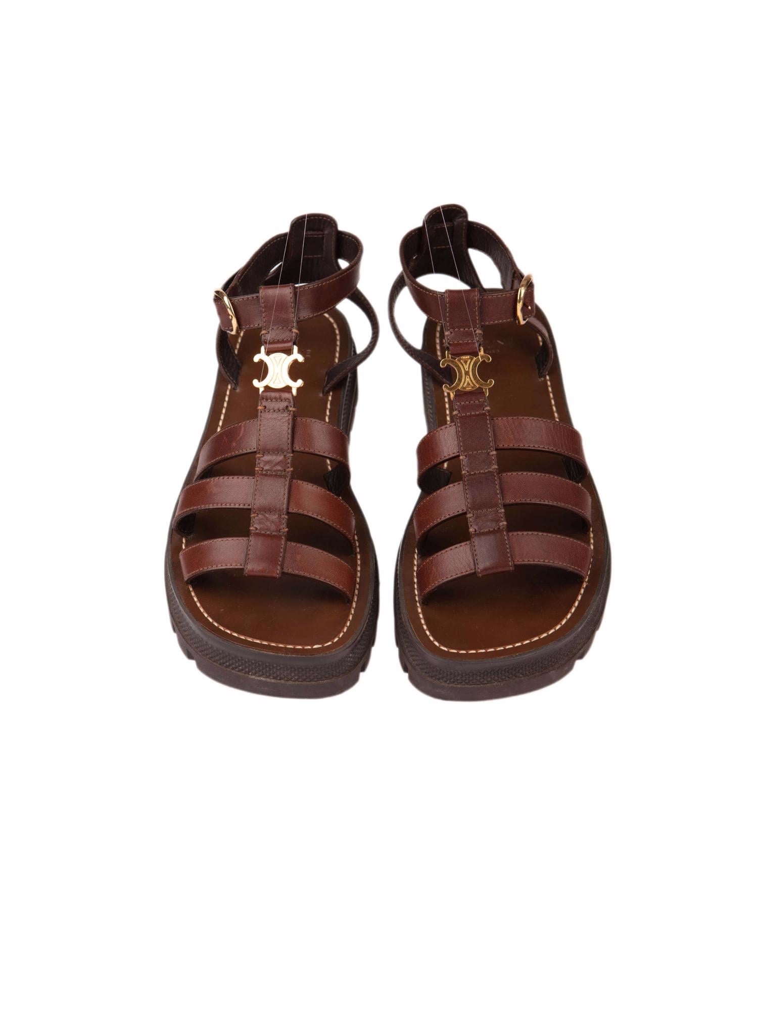 Bayan Kahve CELINE SANDALET