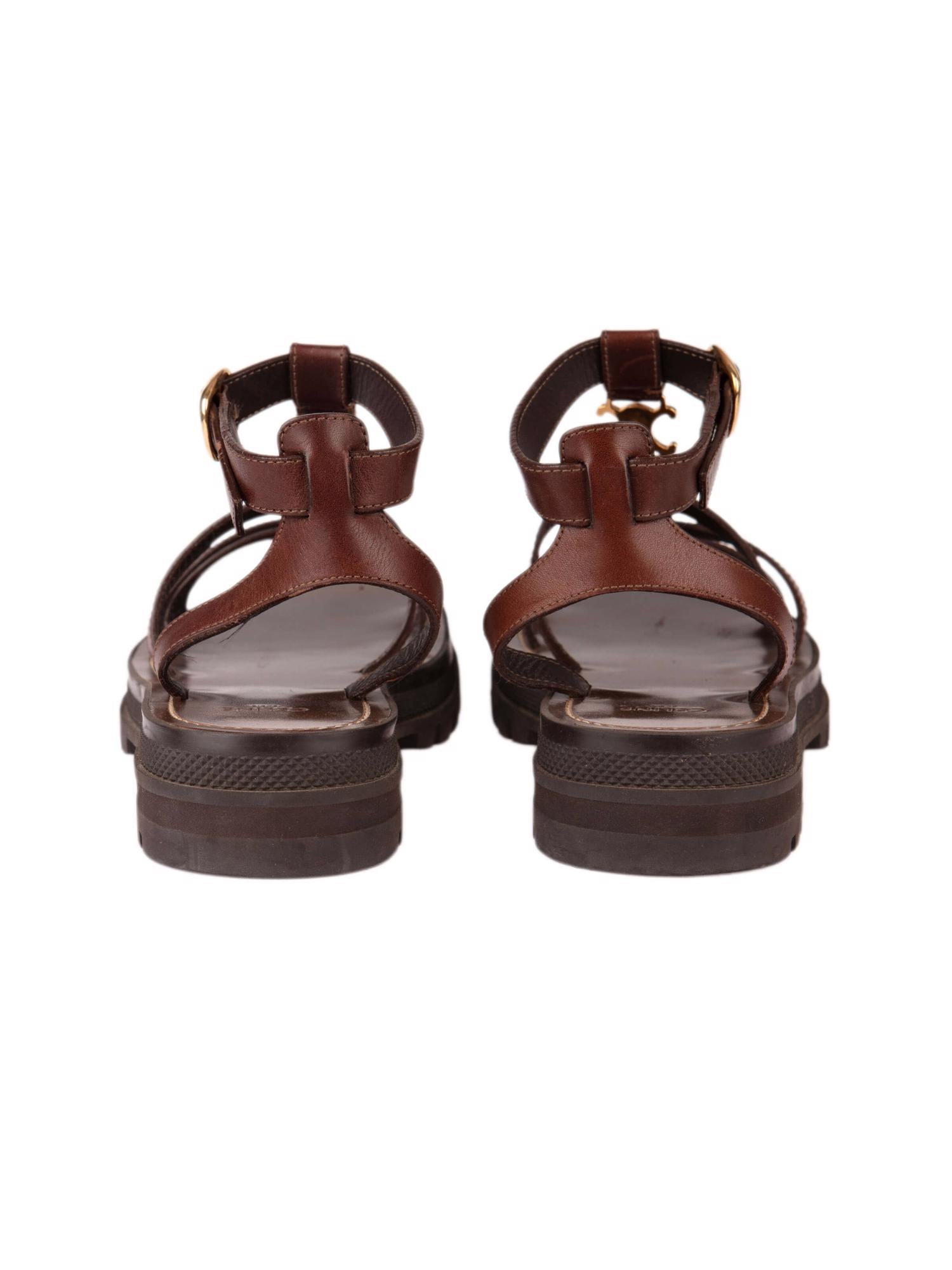 Bayan Kahve CELINE SANDALET