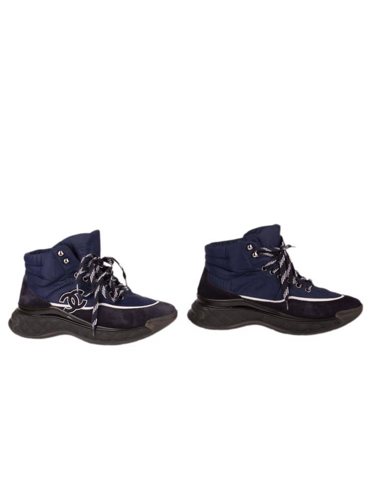 Bayan Lacivert CHANEL SNEAKER BOT