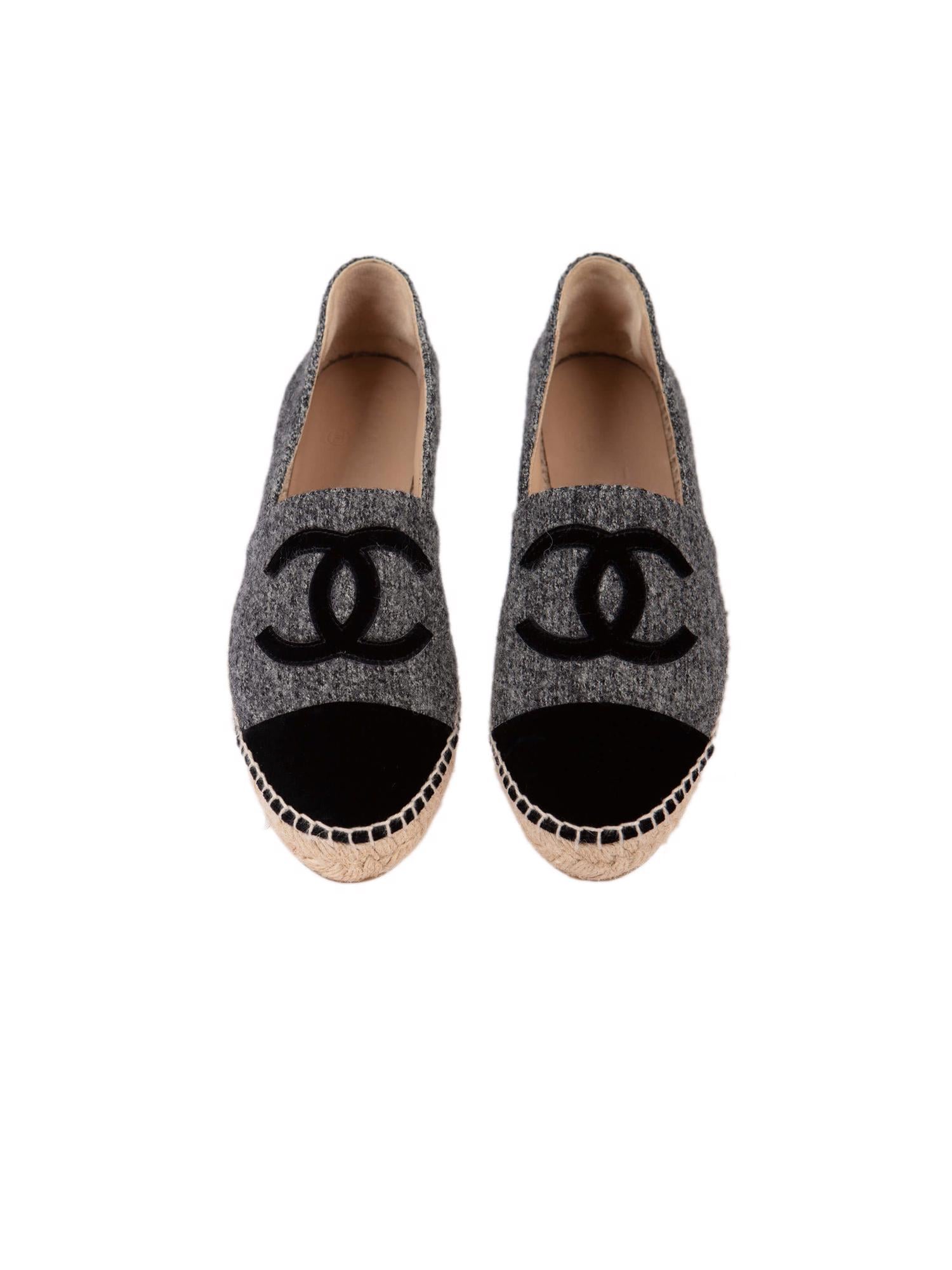 Bayan Gri CHANEL ESPADRİL