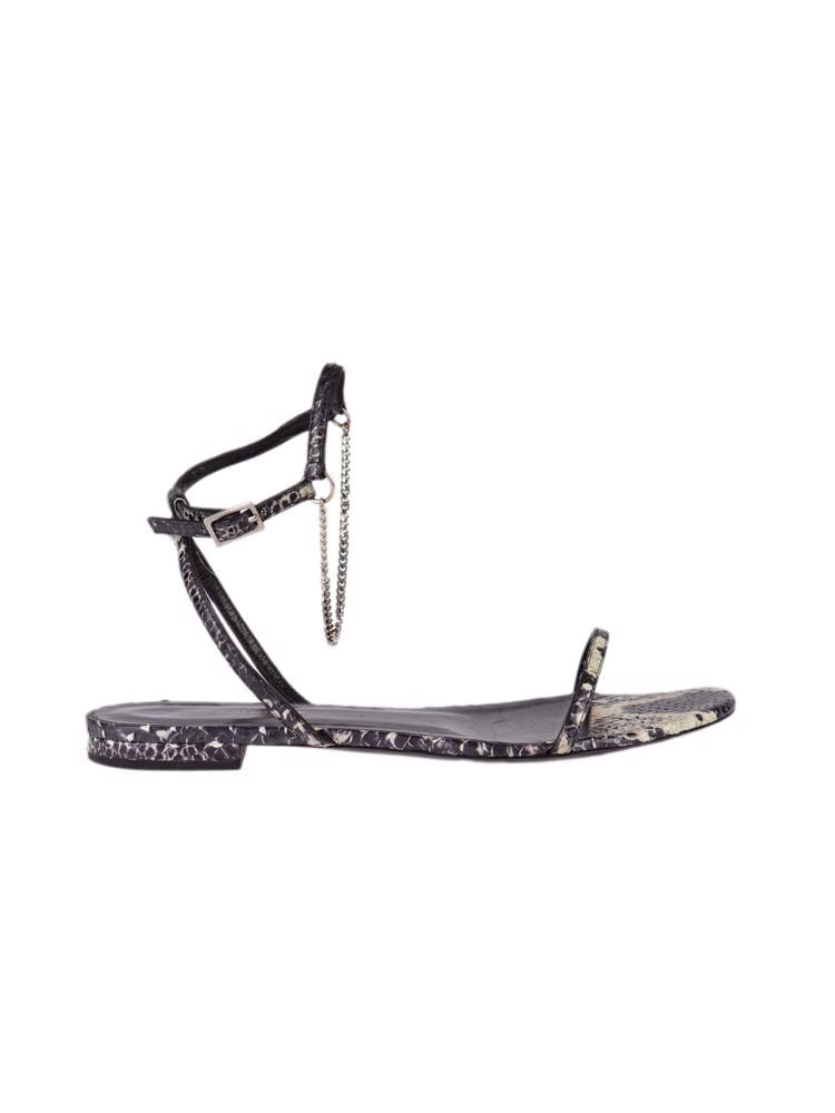Bayan Siyah SAINT LAURENT SANDALET