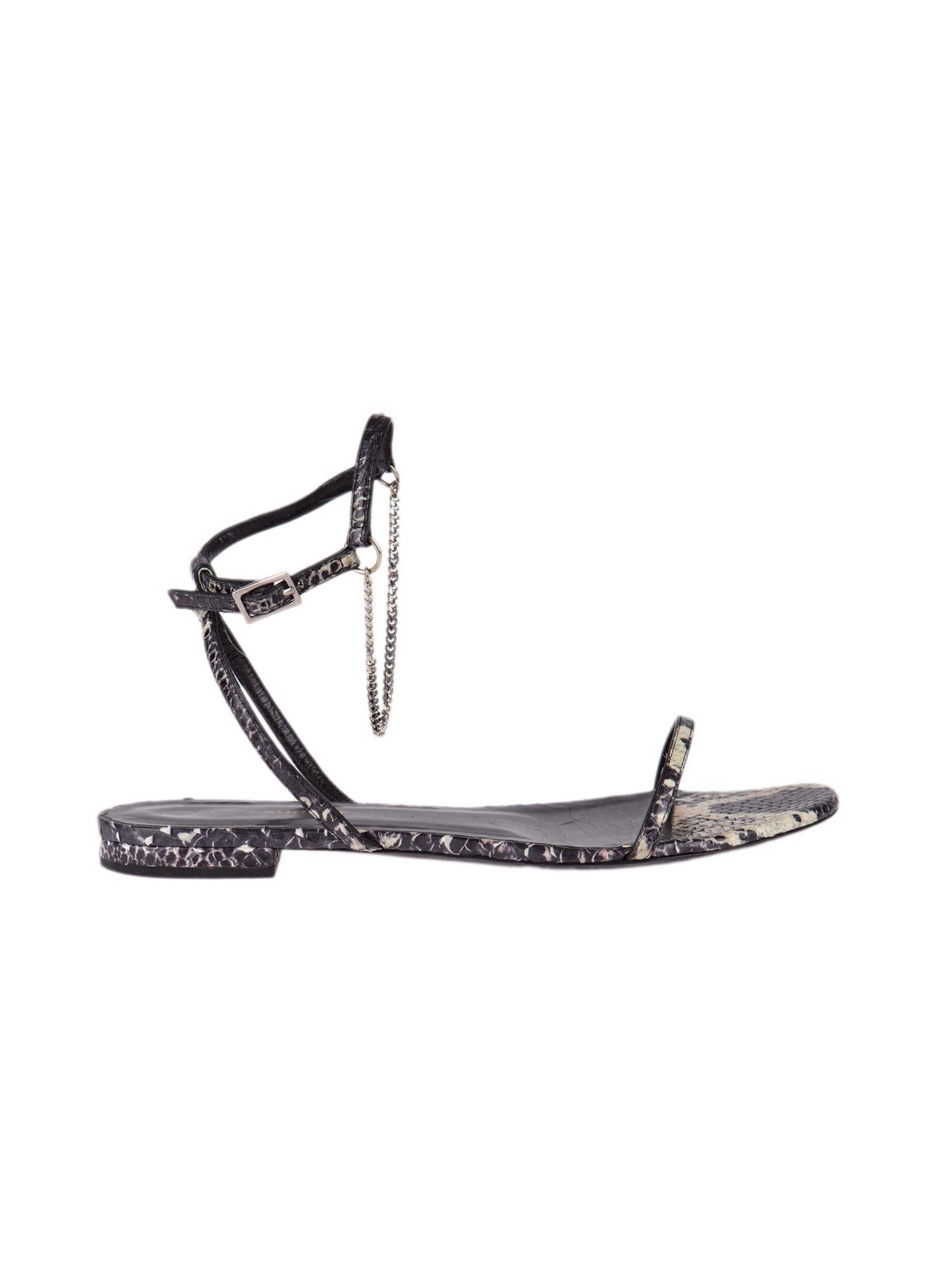 Bayan Siyah SAINT LAURENT SANDALET