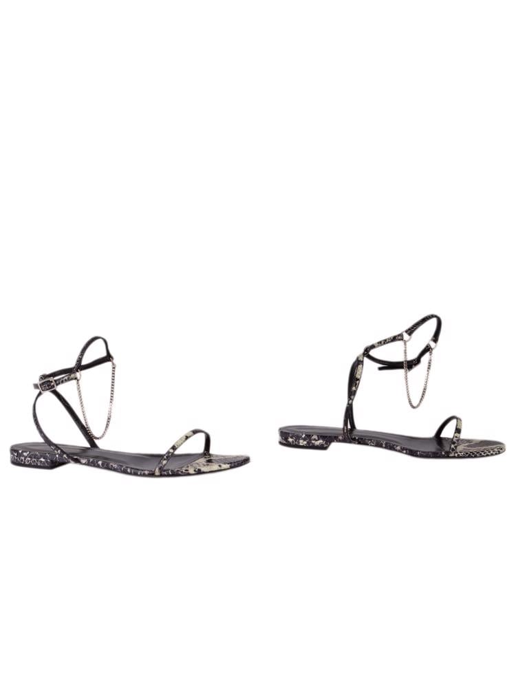 Bayan Siyah SAINT LAURENT SANDALET