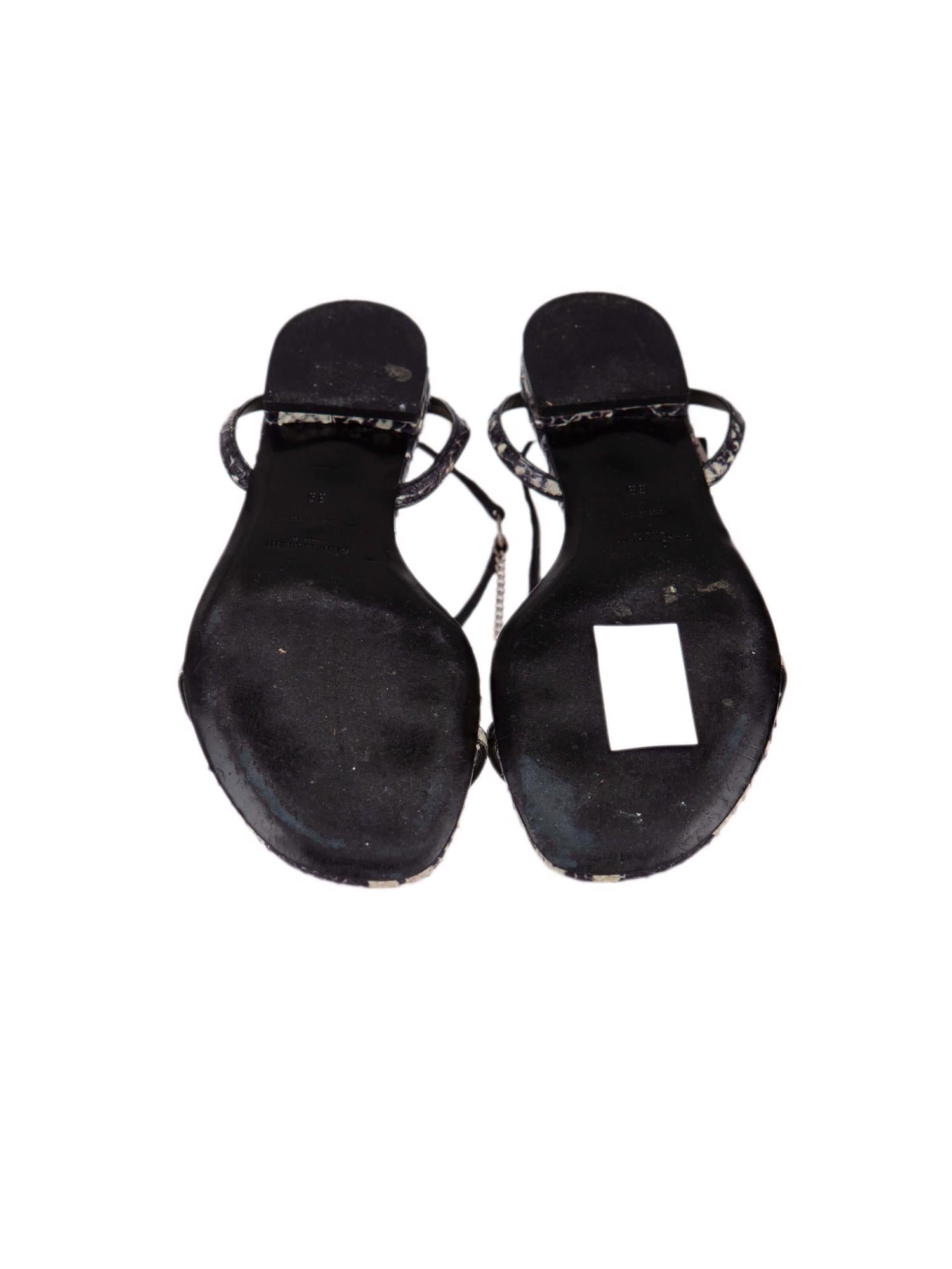 Bayan Siyah SAINT LAURENT SANDALET