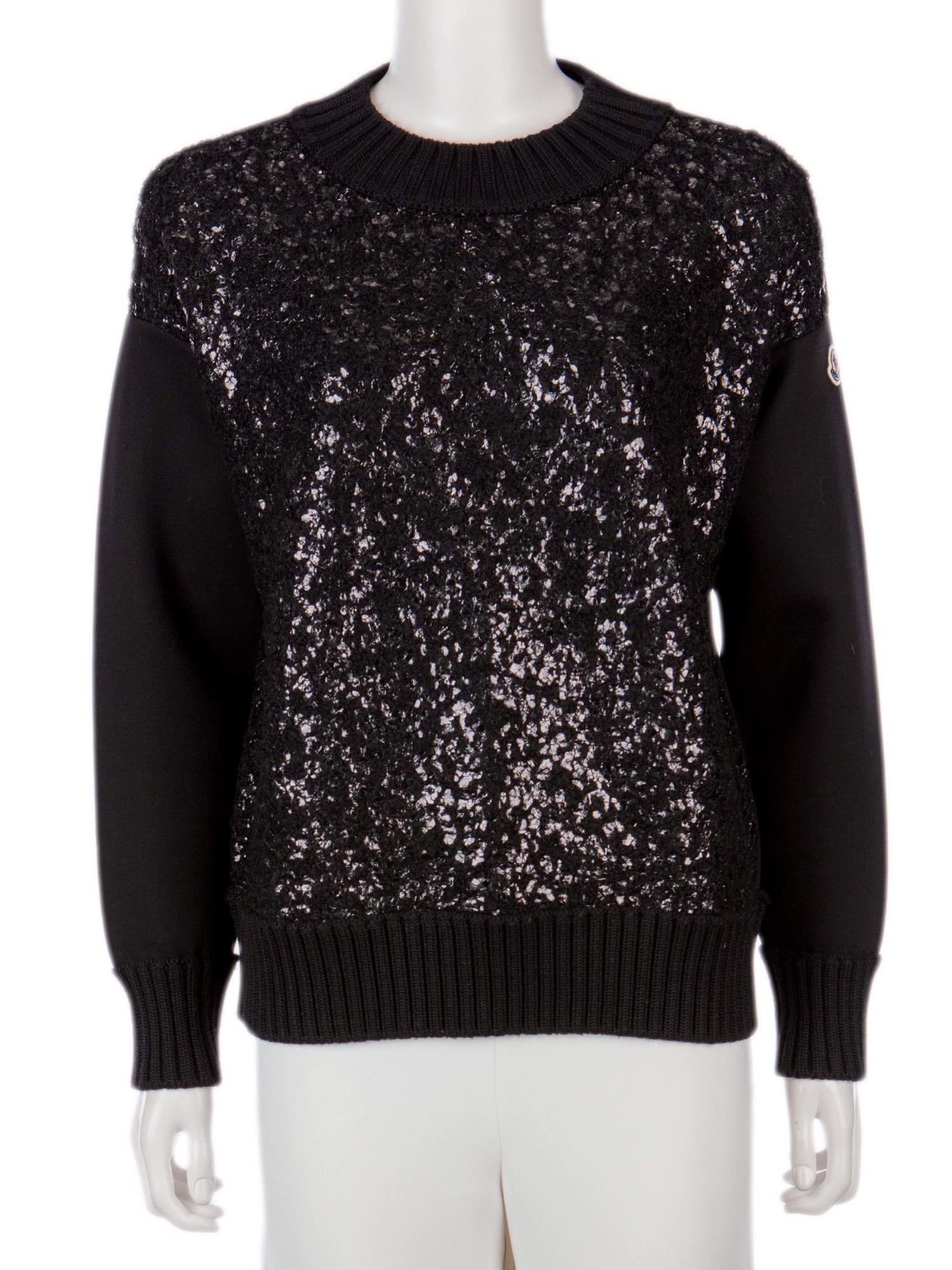 Bayan Siyah MONCLER SWEATSHIRT