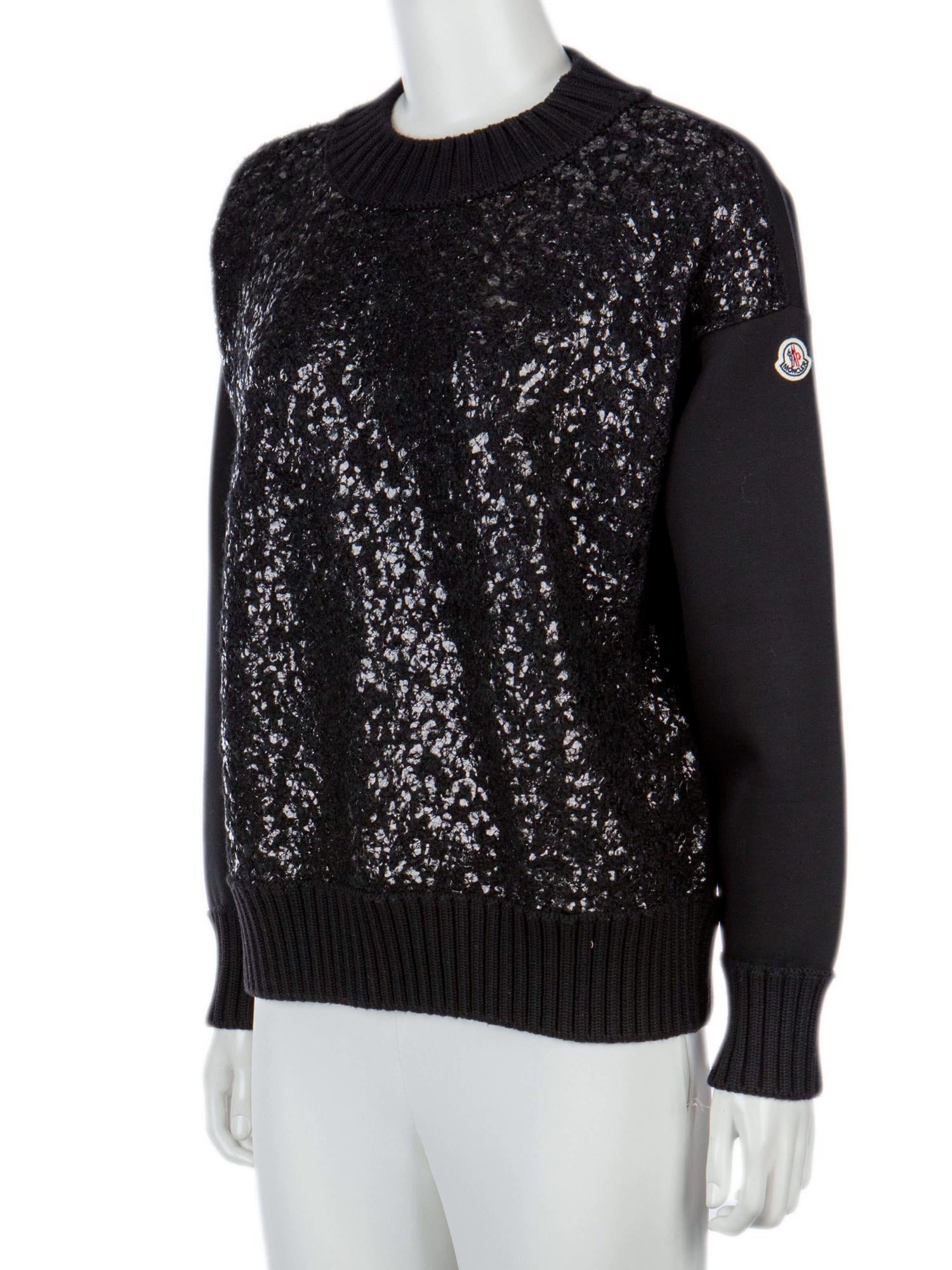 Bayan Siyah MONCLER SWEATSHIRT