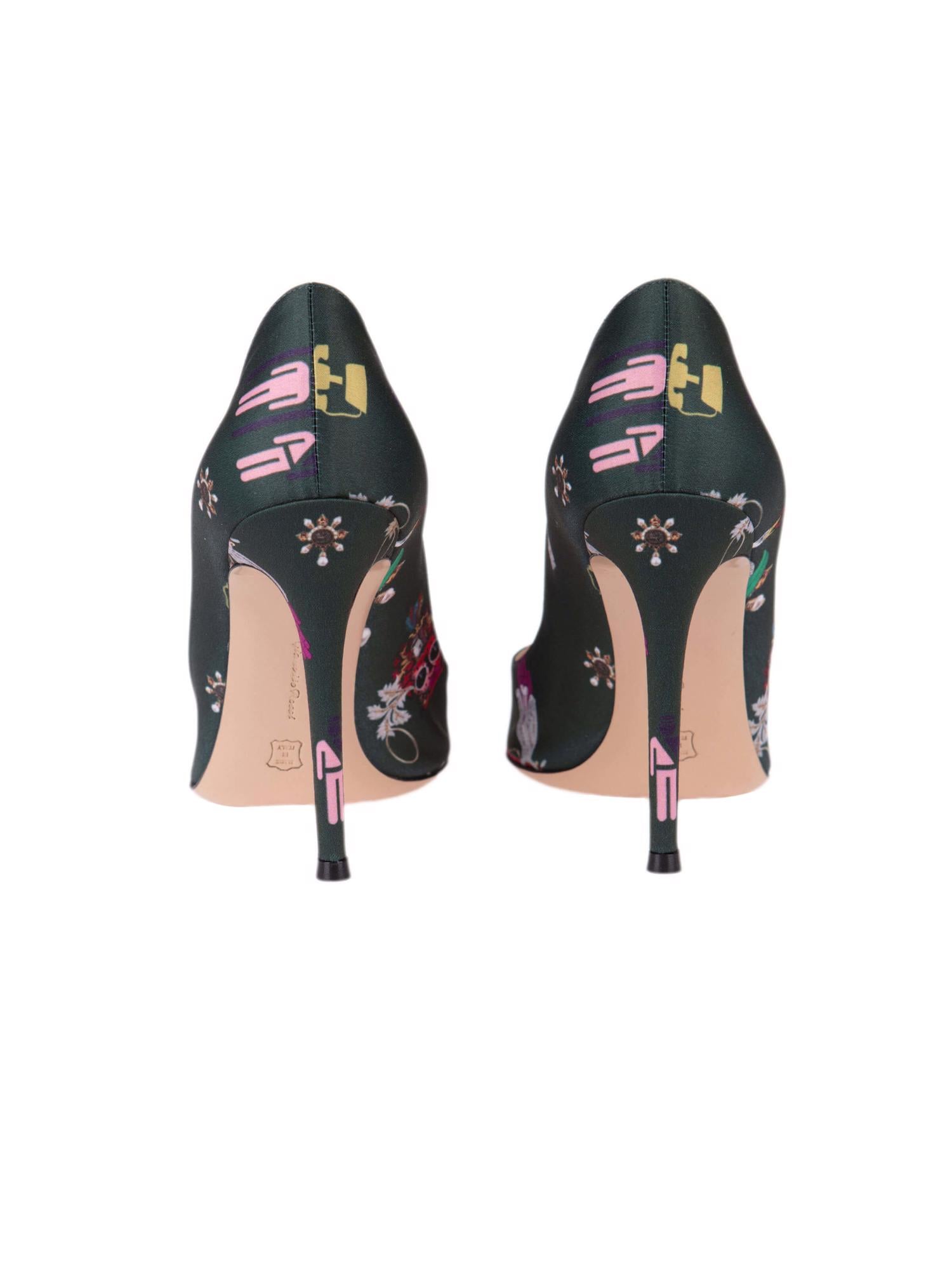Bayan Yeşil GIANVITO ROSSI X MARY KATRANTZOU AYAKKABI