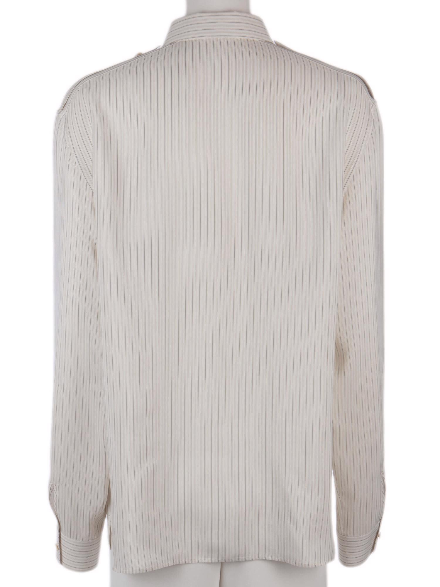 Bayan Krem SAINT LAURENT GÖMLEK
