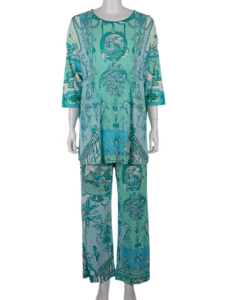 Bayan Yeşil ETRO PANTOLON