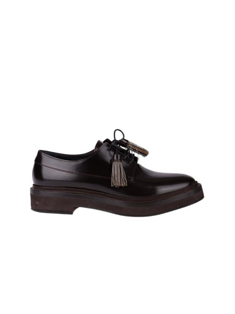 Bayan Kahve BRUNELLO CUCINELLI OXFORD AYAKKABI