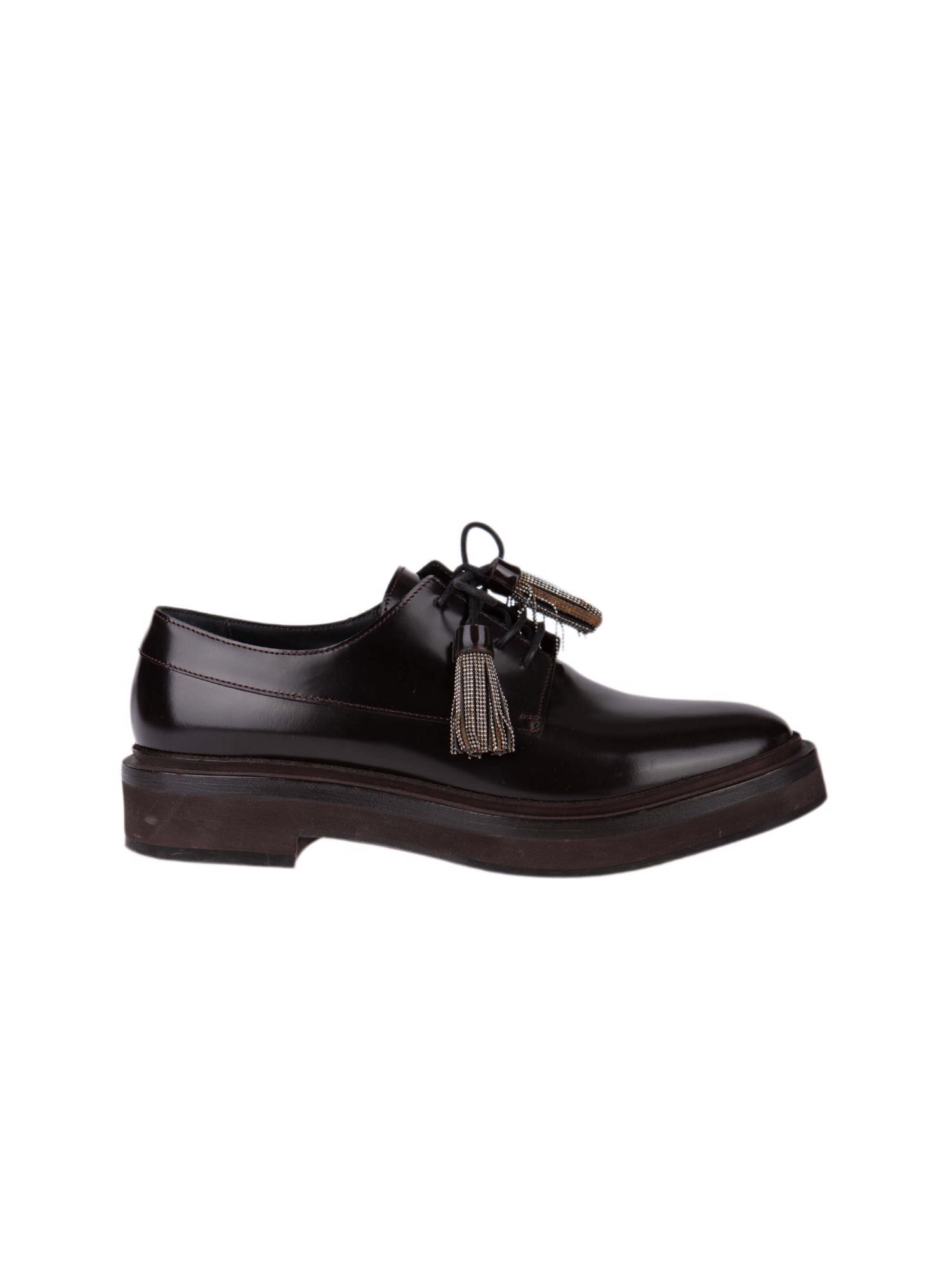 Bayan Kahve BRUNELLO CUCINELLI OXFORD AYAKKABI