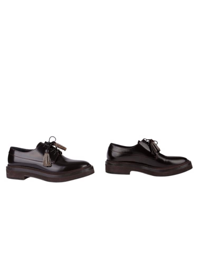 Bayan Kahve BRUNELLO CUCINELLI OXFORD AYAKKABI