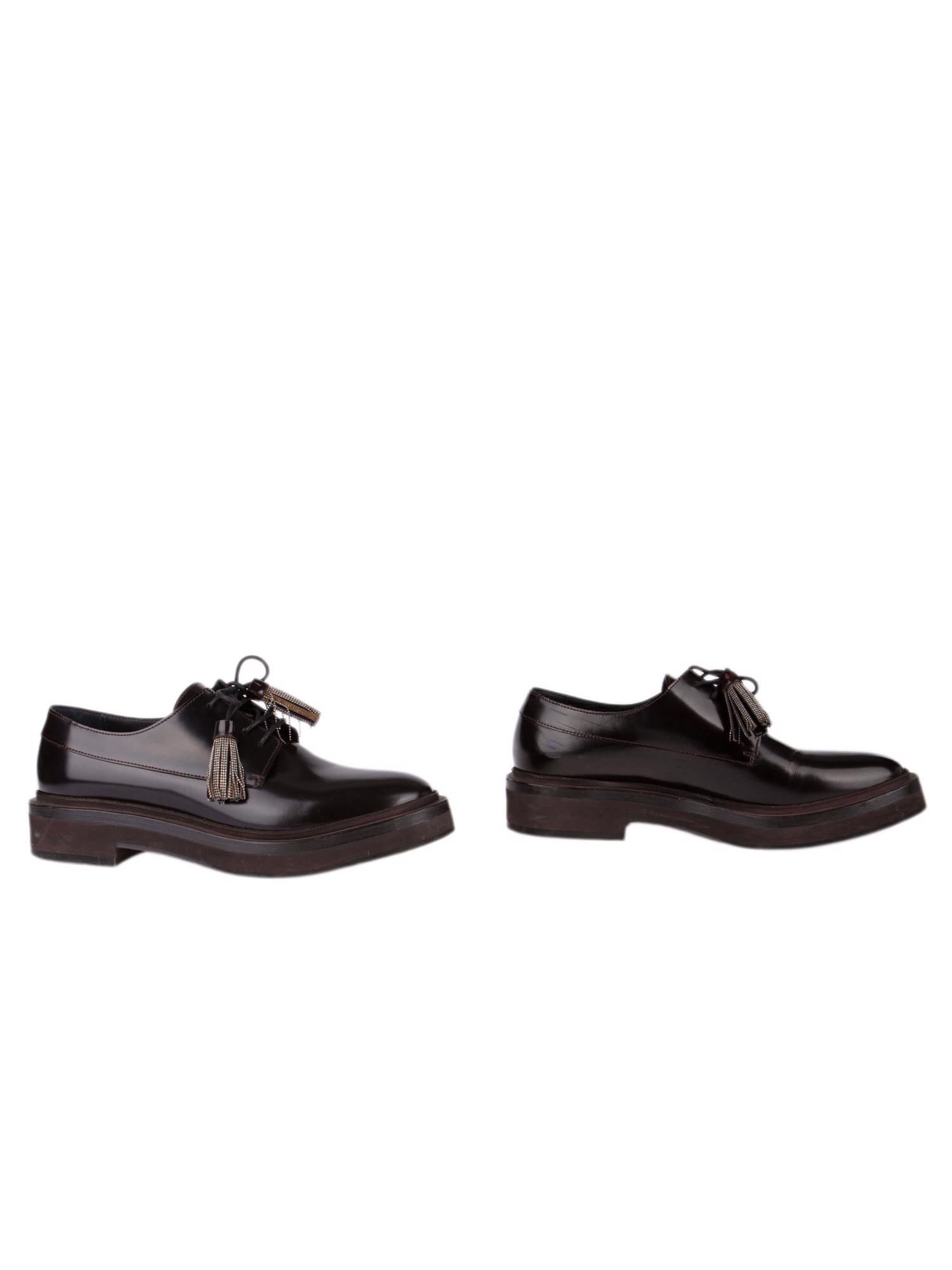 Bayan Kahve BRUNELLO CUCINELLI OXFORD AYAKKABI