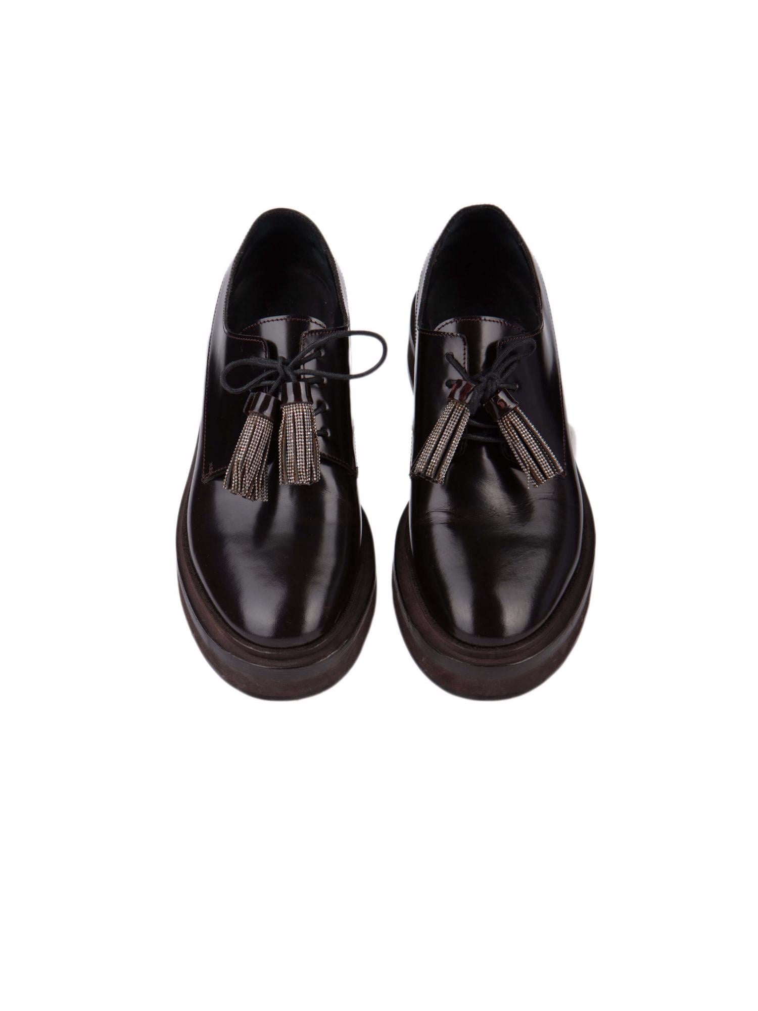 Bayan Kahve BRUNELLO CUCINELLI OXFORD AYAKKABI