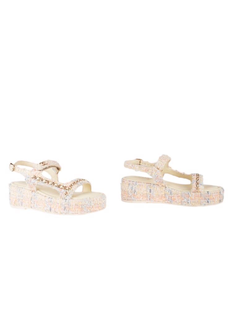 Bayan Krem CHANEL SANDALET