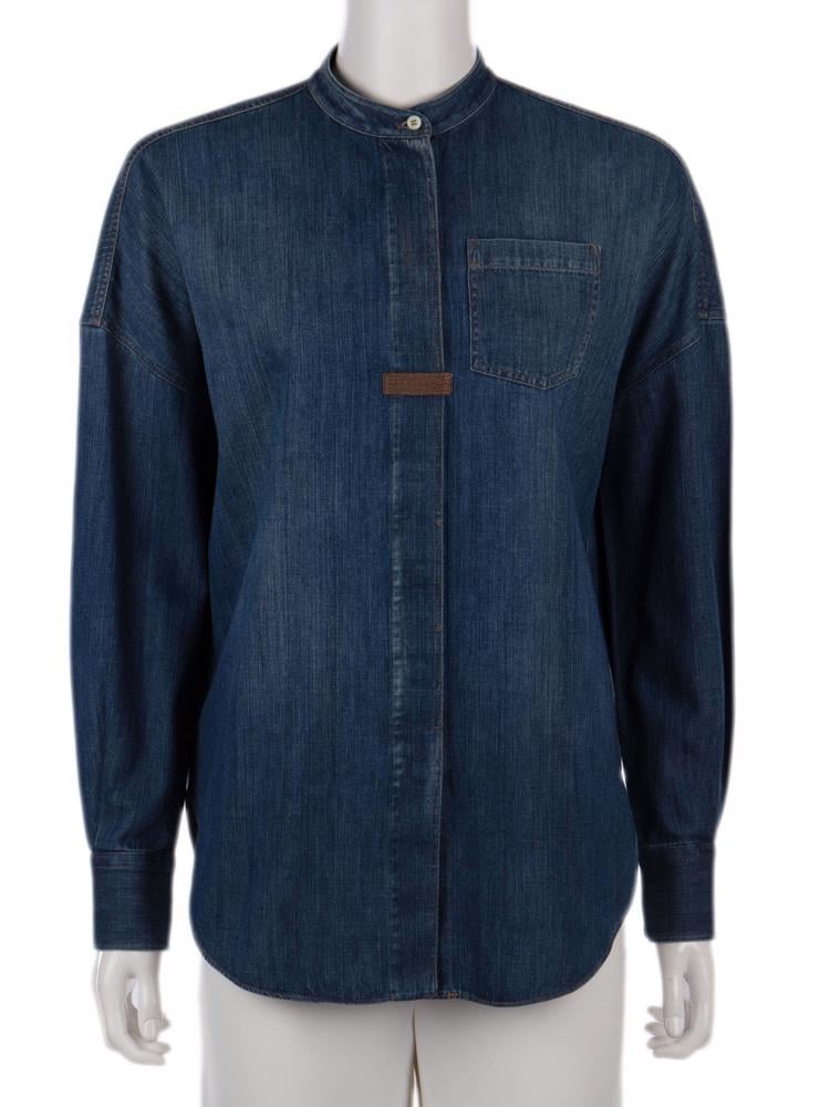 Bayan Lacivert BRUNELLO CUCINELLI JEAN BLUZ