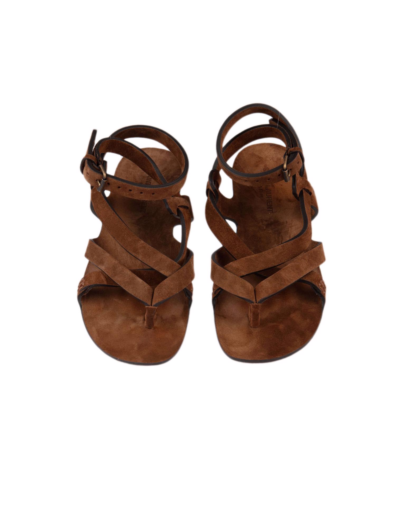 Bayan Kahve SAINT LAURENT SANDALET