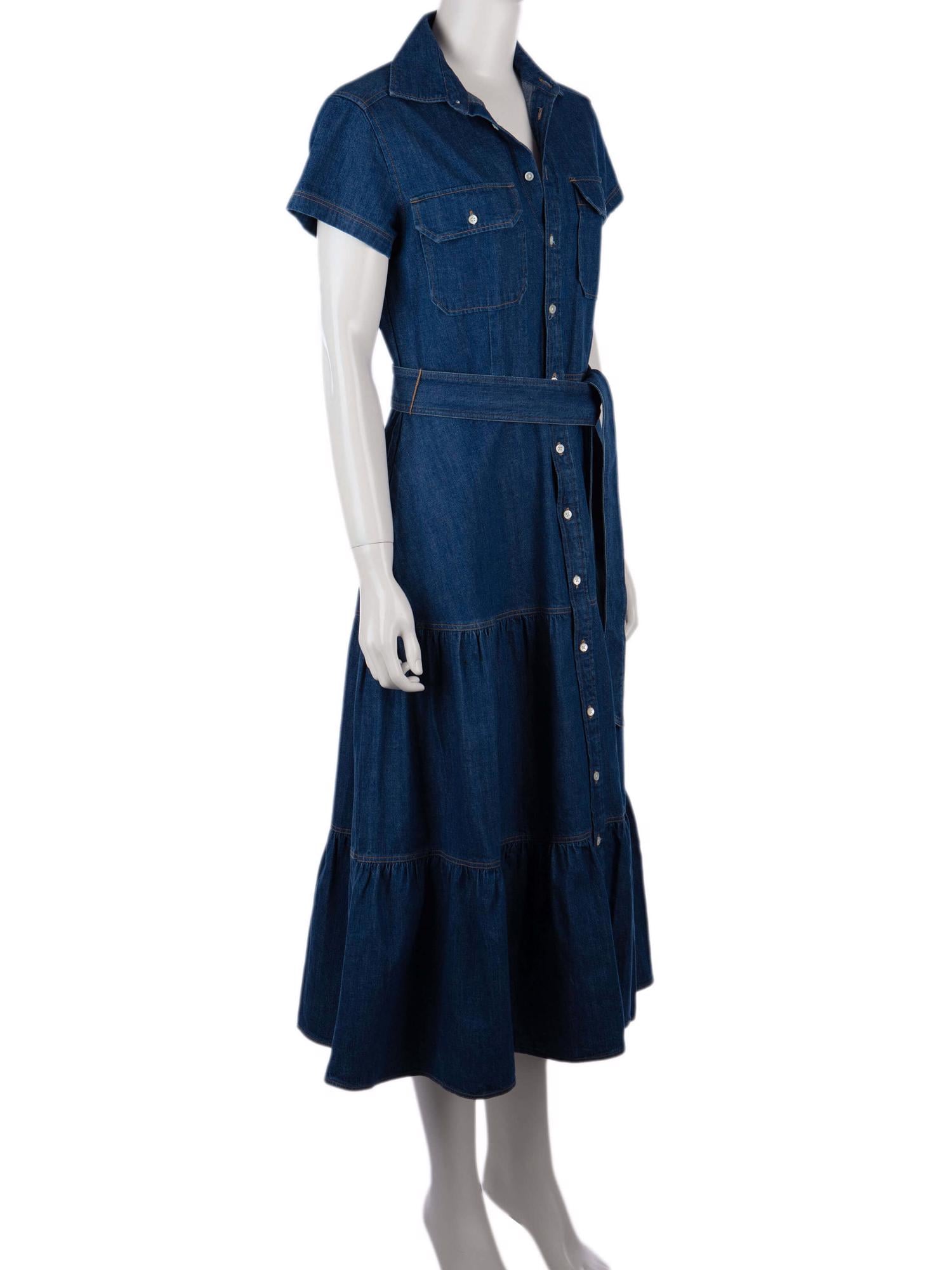 Bayan Lacivert POLO BY RALPH LAUREN JEAN ELBİSE
