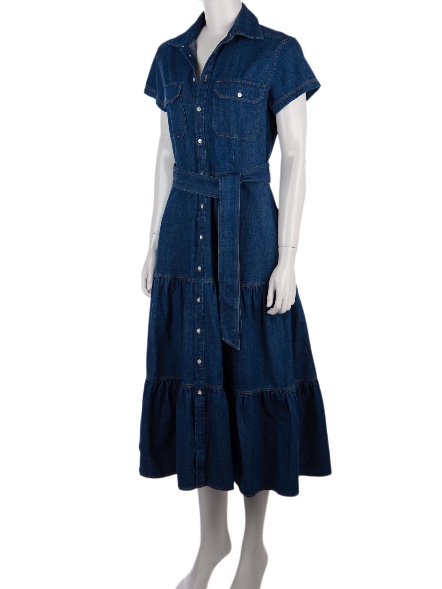 Bayan Lacivert POLO BY RALPH LAUREN JEAN ELBİSE